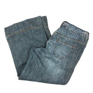 VINTAGE Venezia jeans super wide leg denim ribbon belt 16